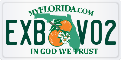 FL license plate EXBV02