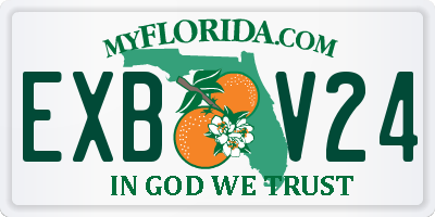 FL license plate EXBV24