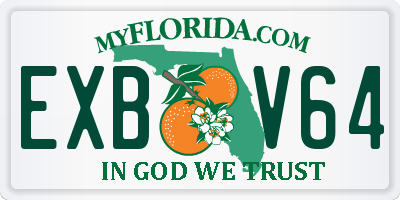 FL license plate EXBV64