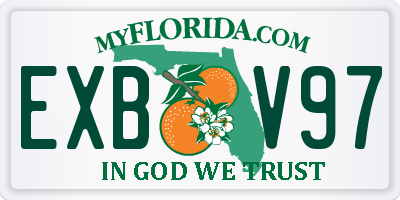 FL license plate EXBV97