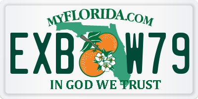 FL license plate EXBW79