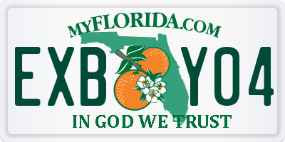 FL license plate EXBY04
