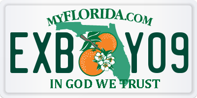 FL license plate EXBY09