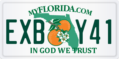 FL license plate EXBY41