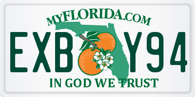 FL license plate EXBY94