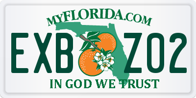FL license plate EXBZ02