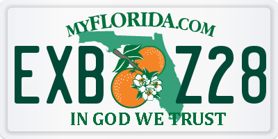 FL license plate EXBZ28