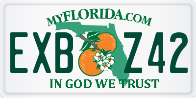 FL license plate EXBZ42