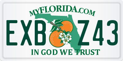 FL license plate EXBZ43