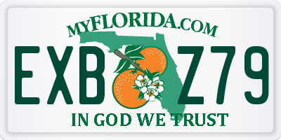 FL license plate EXBZ79