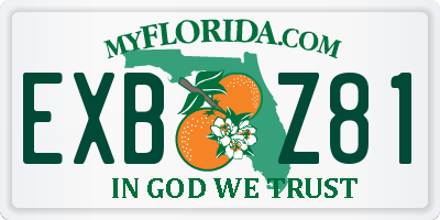 FL license plate EXBZ81