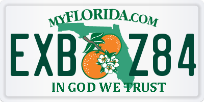 FL license plate EXBZ84
