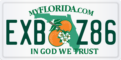 FL license plate EXBZ86
