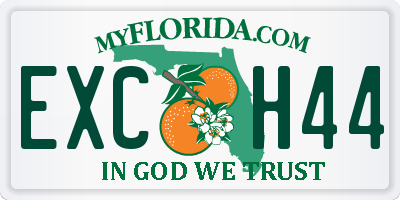 FL license plate EXCH44