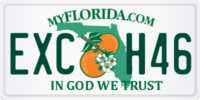 FL license plate EXCH46