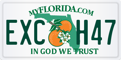 FL license plate EXCH47