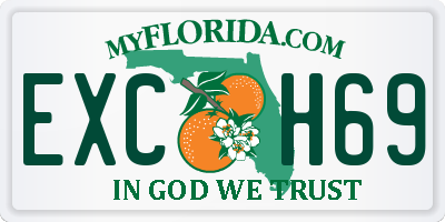 FL license plate EXCH69