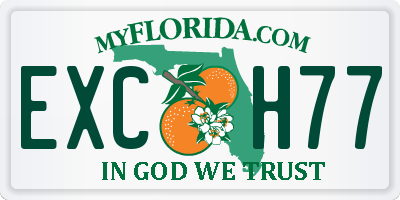 FL license plate EXCH77