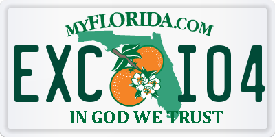 FL license plate EXCI04