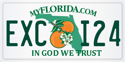 FL license plate EXCI24