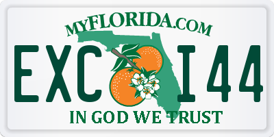 FL license plate EXCI44