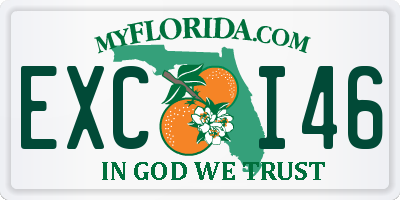 FL license plate EXCI46