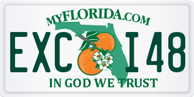 FL license plate EXCI48