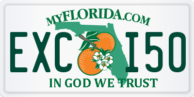 FL license plate EXCI50