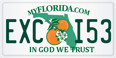 FL license plate EXCI53