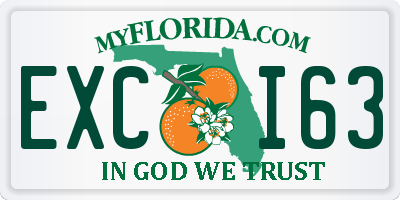 FL license plate EXCI63