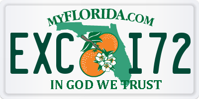 FL license plate EXCI72