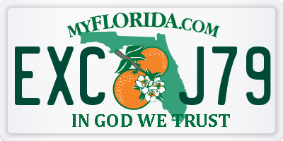 FL license plate EXCJ79