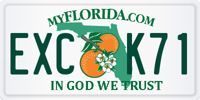 FL license plate EXCK71