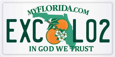 FL license plate EXCL02