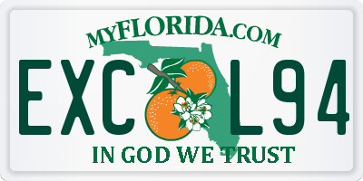 FL license plate EXCL94