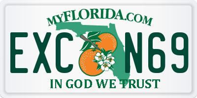 FL license plate EXCN69