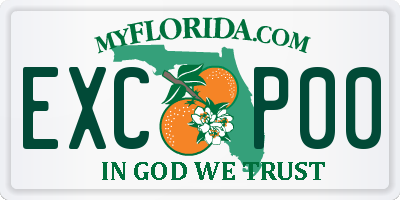 FL license plate EXCP00