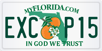 FL license plate EXCP15
