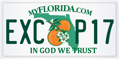 FL license plate EXCP17