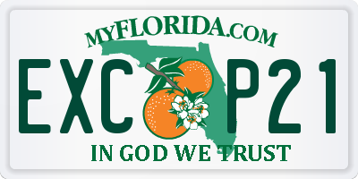 FL license plate EXCP21