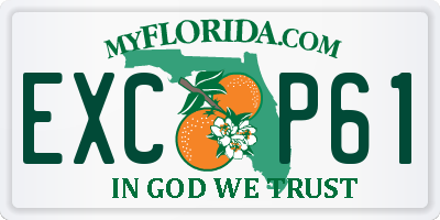 FL license plate EXCP61