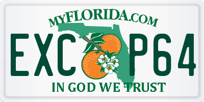 FL license plate EXCP64