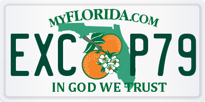 FL license plate EXCP79