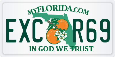 FL license plate EXCR69