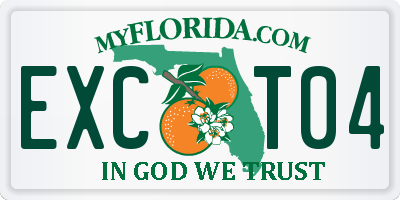 FL license plate EXCT04