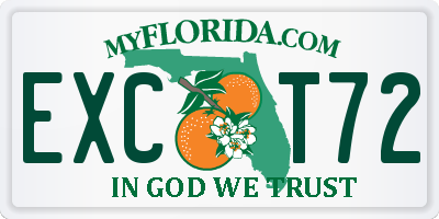 FL license plate EXCT72