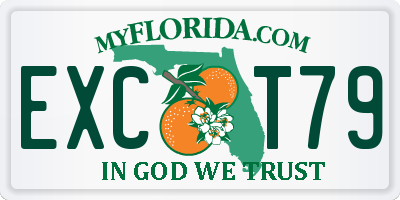 FL license plate EXCT79