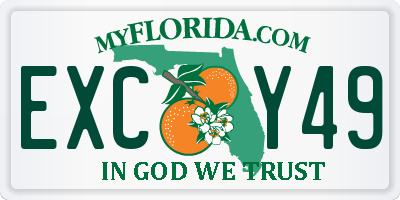 FL license plate EXCY49