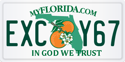 FL license plate EXCY67