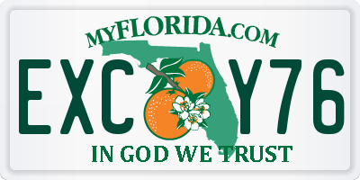 FL license plate EXCY76
